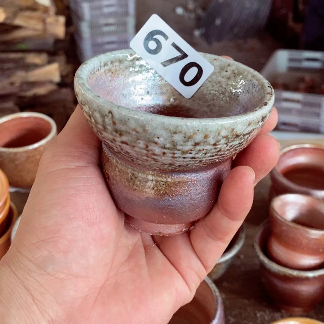柴烧茶具陶瓷杯子