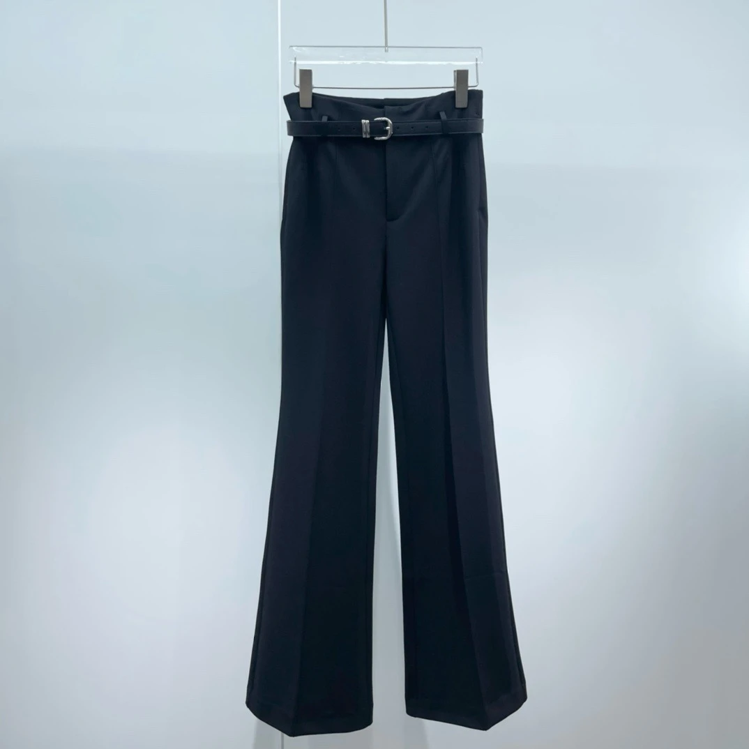 艾家商场同款艾家25年春季新款直筒微喇阔腿裤3157