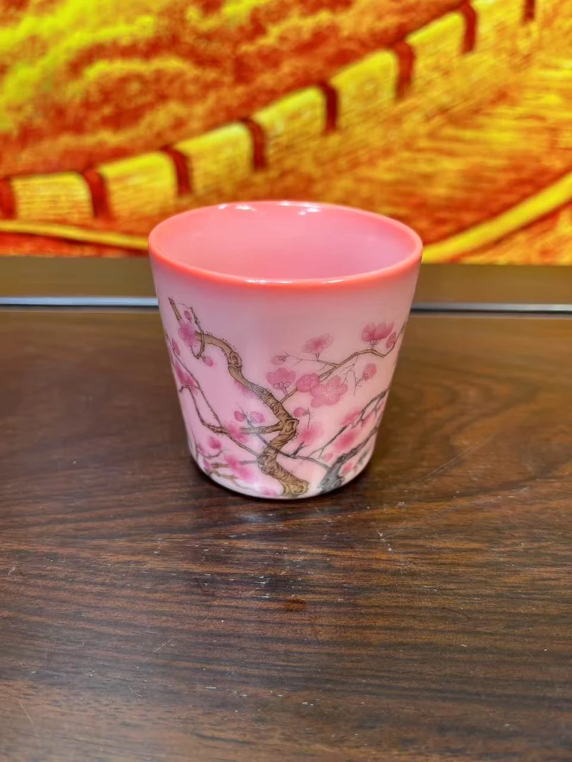 粉黛佳人梅花猪油冻主人杯-5242
