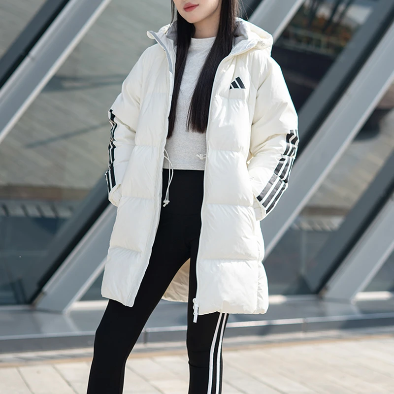 阿迪达斯羽绒服女装冬季新款保暖运动休闲上衣宽松羽绒外套JG3856