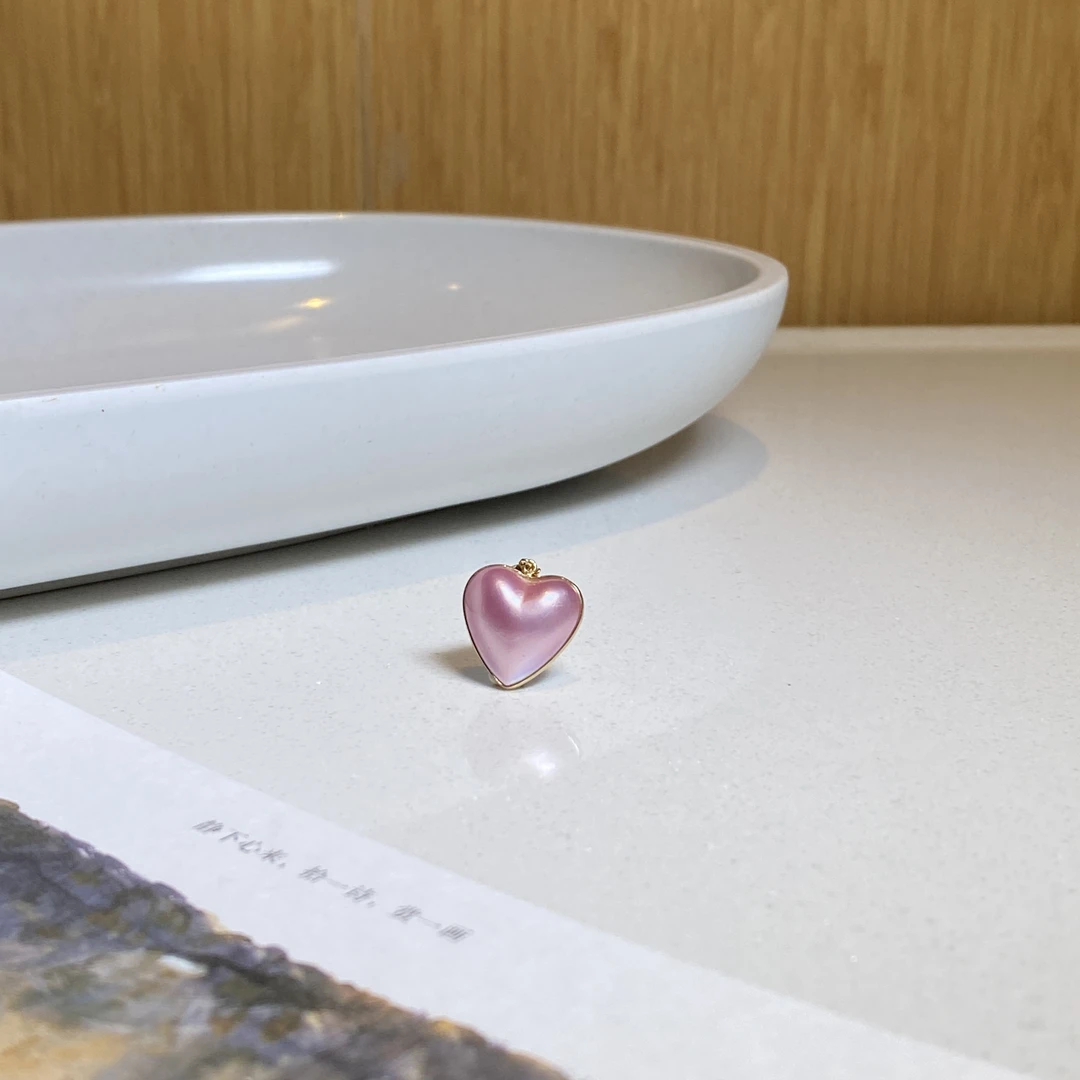 【小北好物】18K金马贝吊坠约12*13mm【多样性发一件】-17QJ12X15