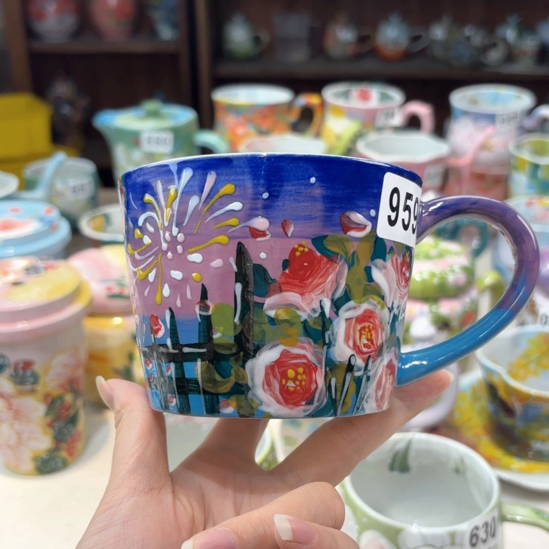 景德镇手绘高温釉下彩陶瓷茶具