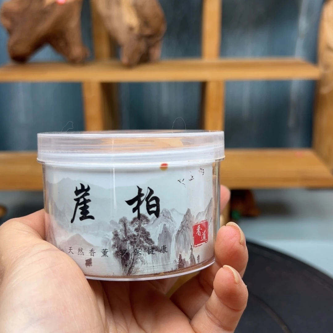 顺***爷木崖柏木摆件手把件