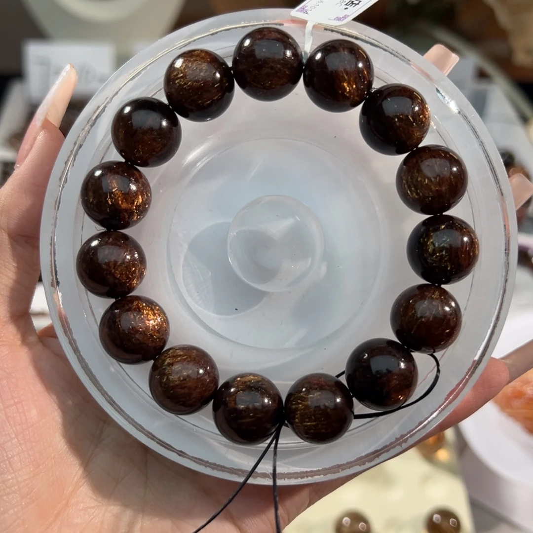 丰***道水晶未镶嵌手链14m