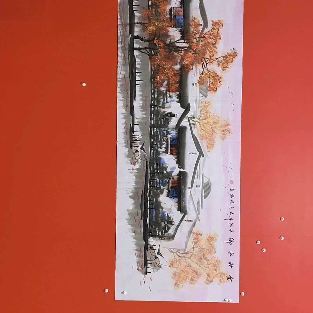 国画山水花鸟国画作品