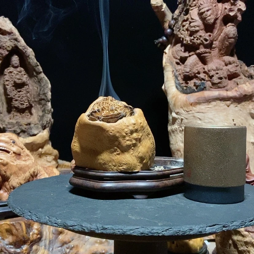 【闪购商品】荔枝木闲**头荔枝木手工香炉