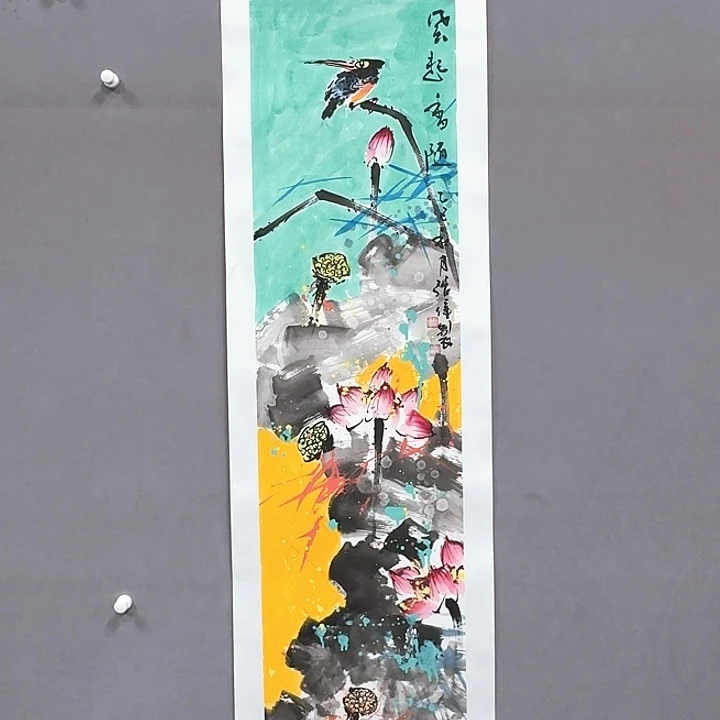 国画亲笔手绘放心去藏