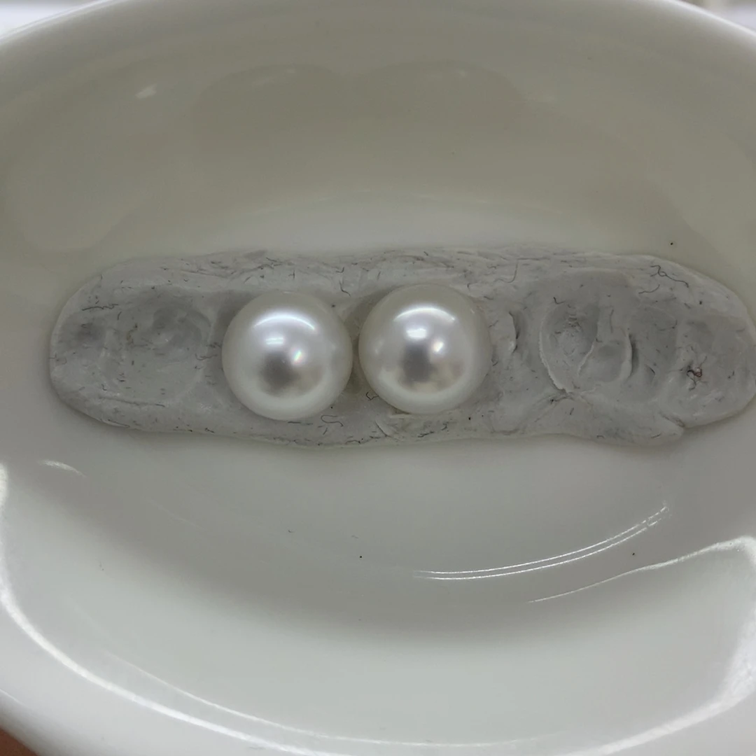 海水珍珠裸珠未镶嵌9-10mm梅