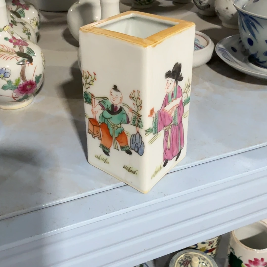 瓷片摆件手绘瓷器全部处理