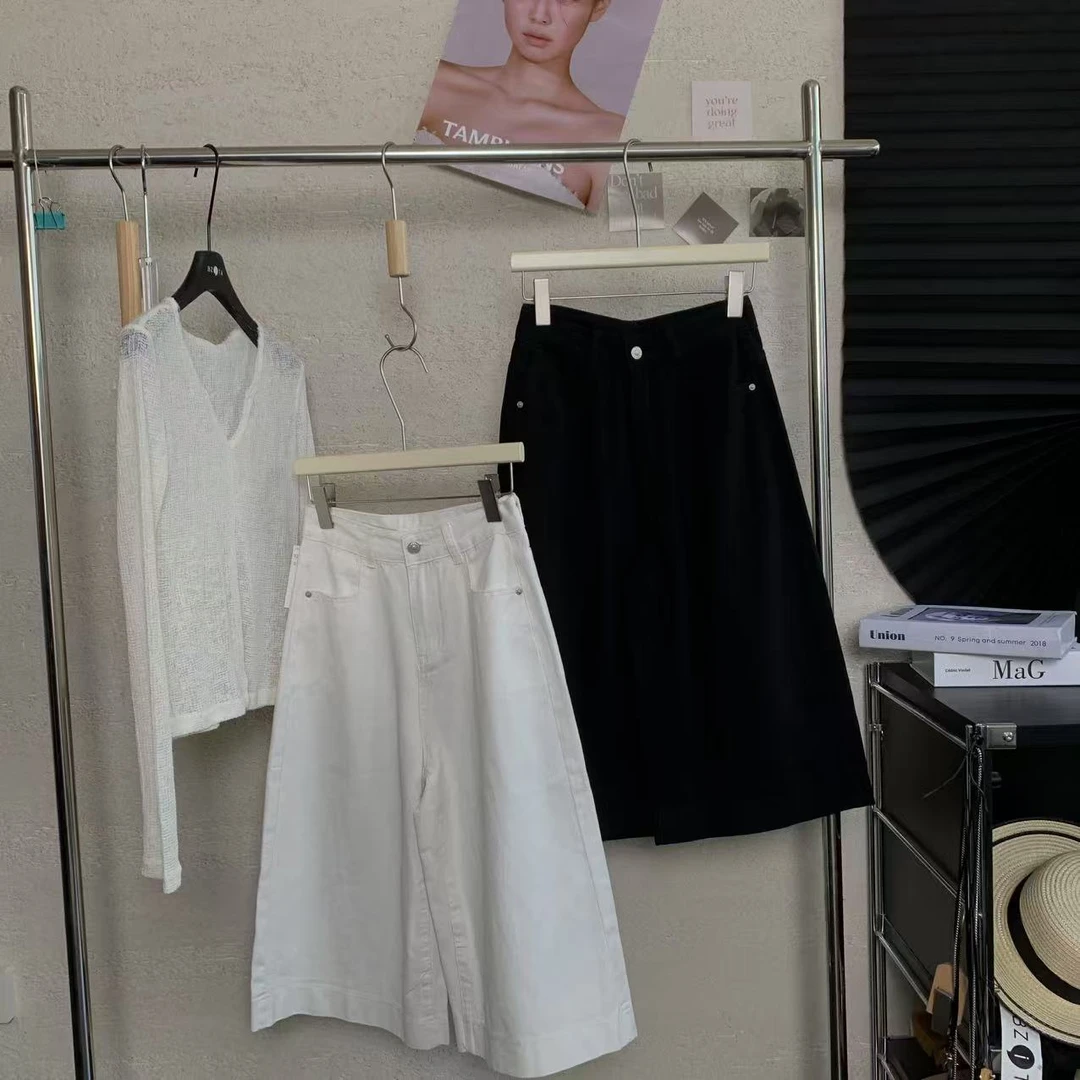 『雨美 Show』0263时尚百搭宽边七分裤