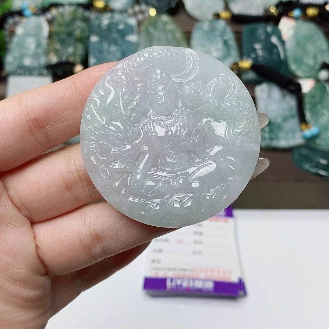 翡翠未镶嵌颈饰快***天