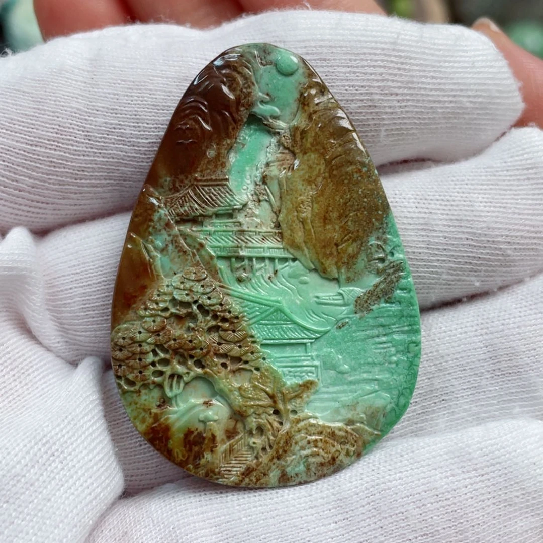 绿松石珠宝奇石未镶嵌