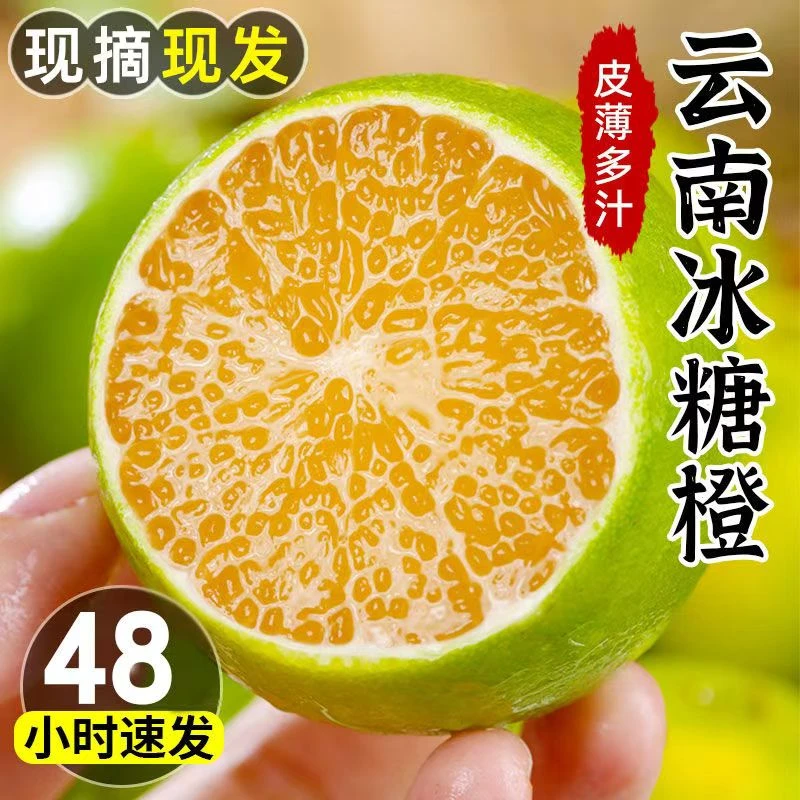 【哀牢山冰糖橙】产地直发云南冰糖橙新鲜甜橙子高山青皮橙子手剥橙