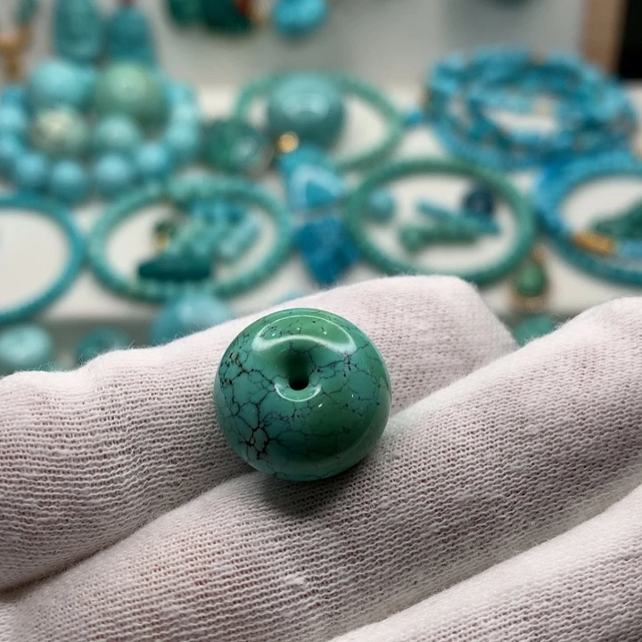 绿松石未镶嵌面包圈