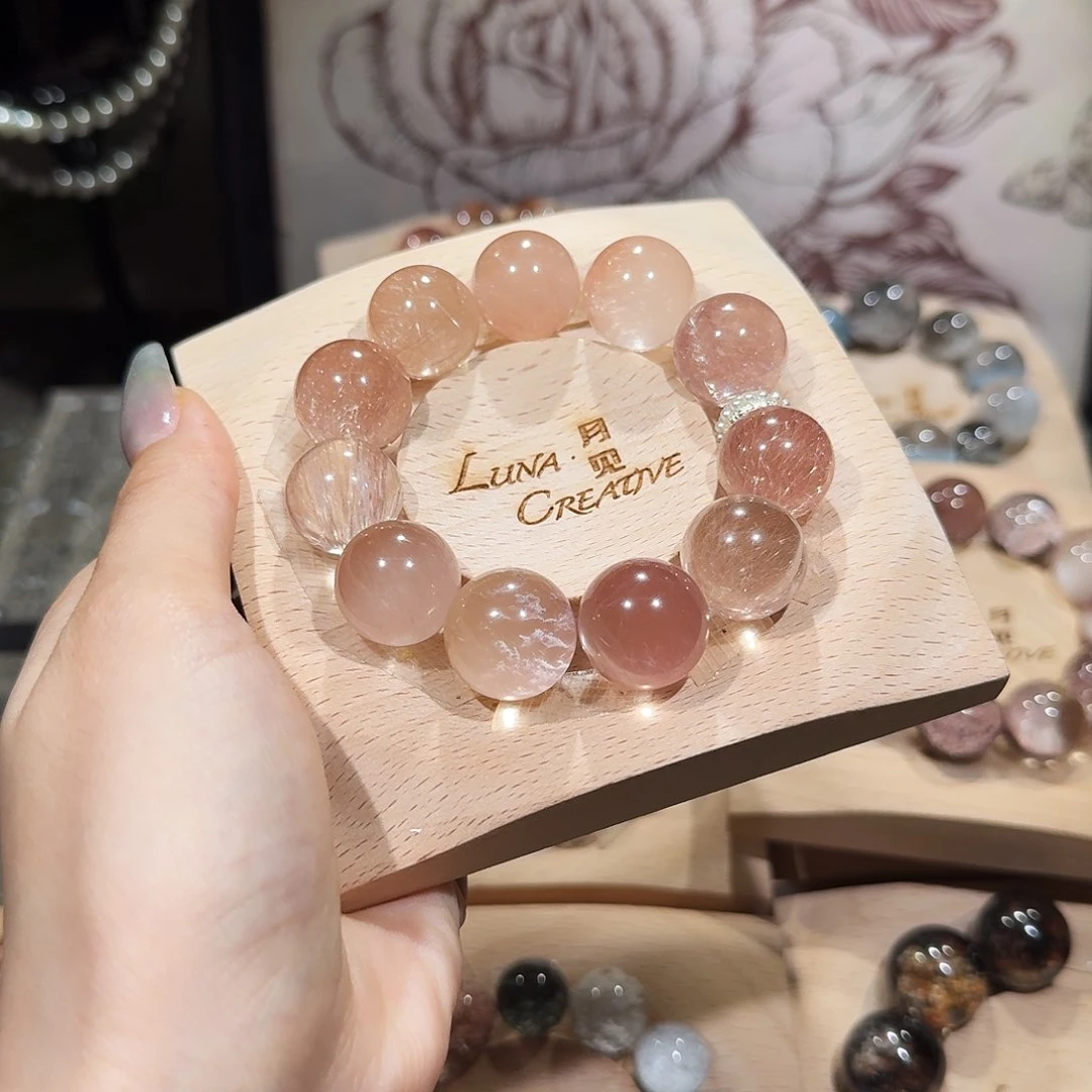 银S925镶嵌颈饰水晶肉*子