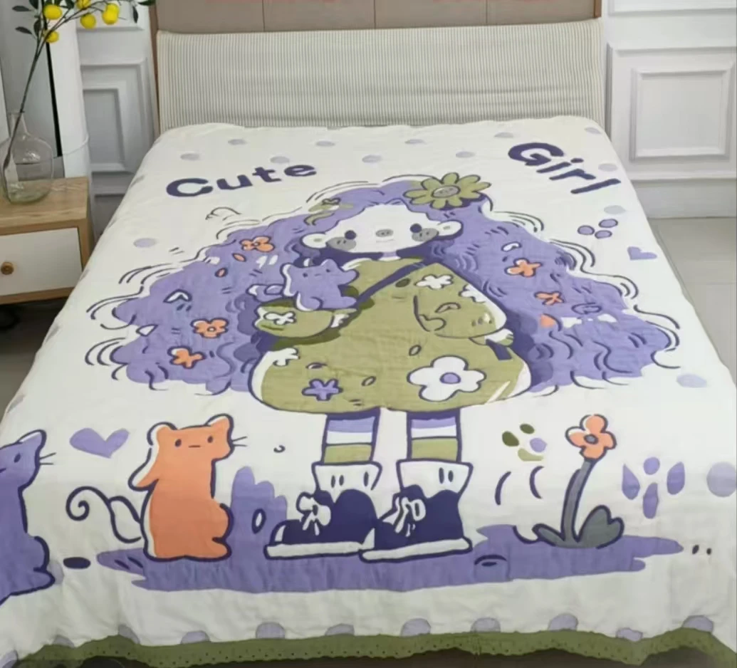 【加大-阿紫来了】200*230泡芙被升级多层柔软亲肤透气加厚