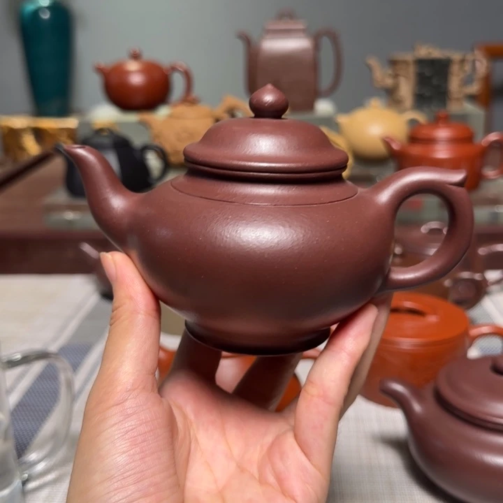 紫砂茶壶全手工老紫泥 250cc