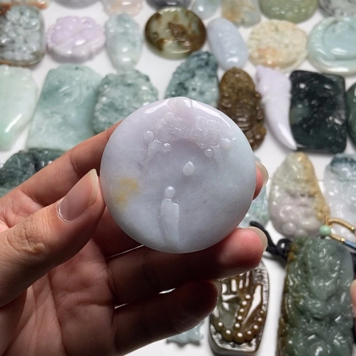 翡翠未镶嵌颈饰悟道45