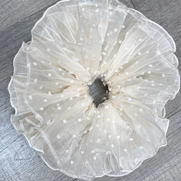 D581高货杏色波点四层大肠圈