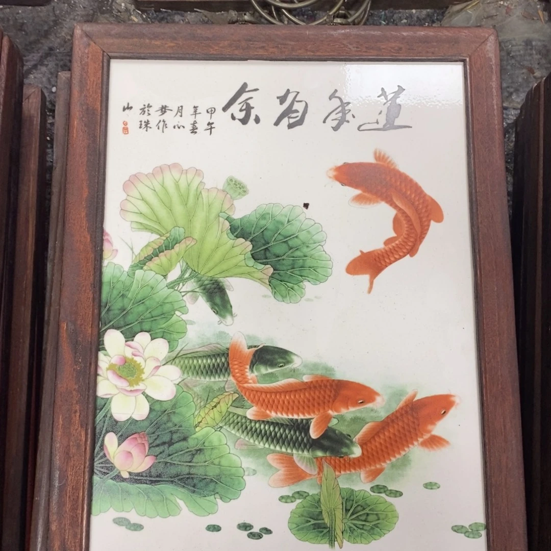 瓷37*28*1景德镇瓷板画柴窑烧制