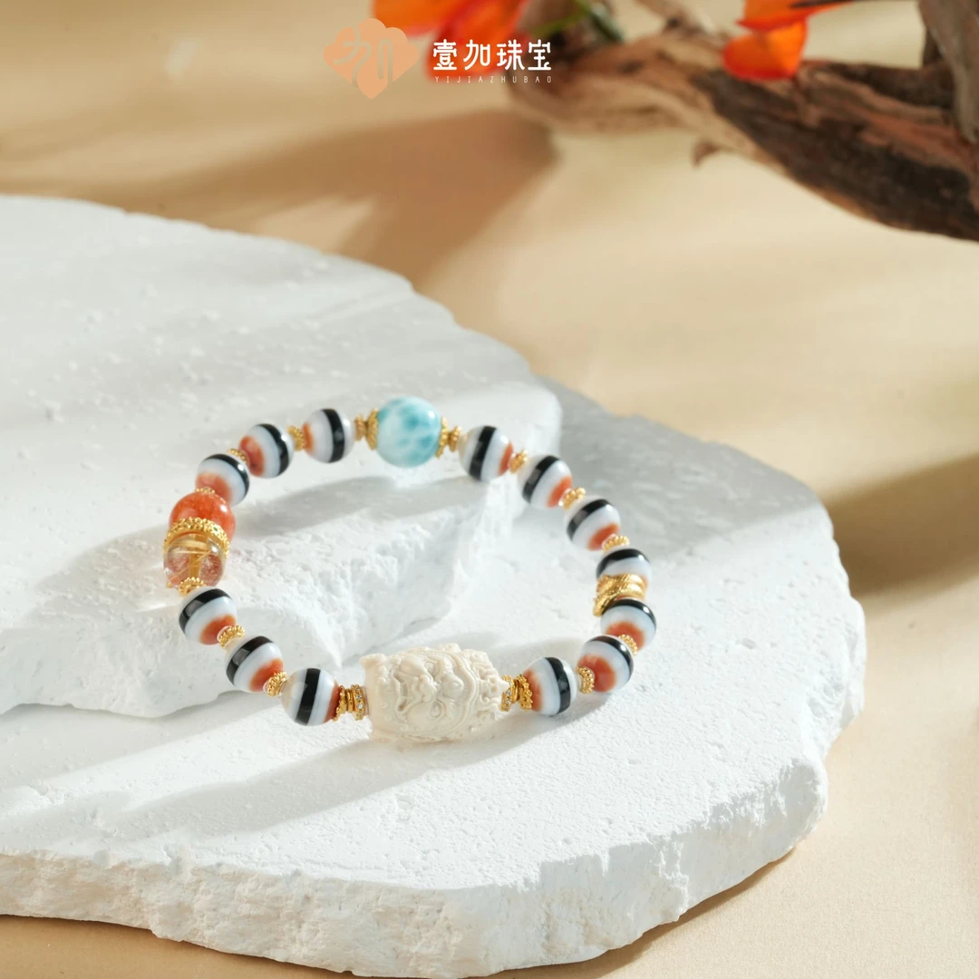 壹加安琪 | 猛猛大黑天药师手串多样性发货发其一