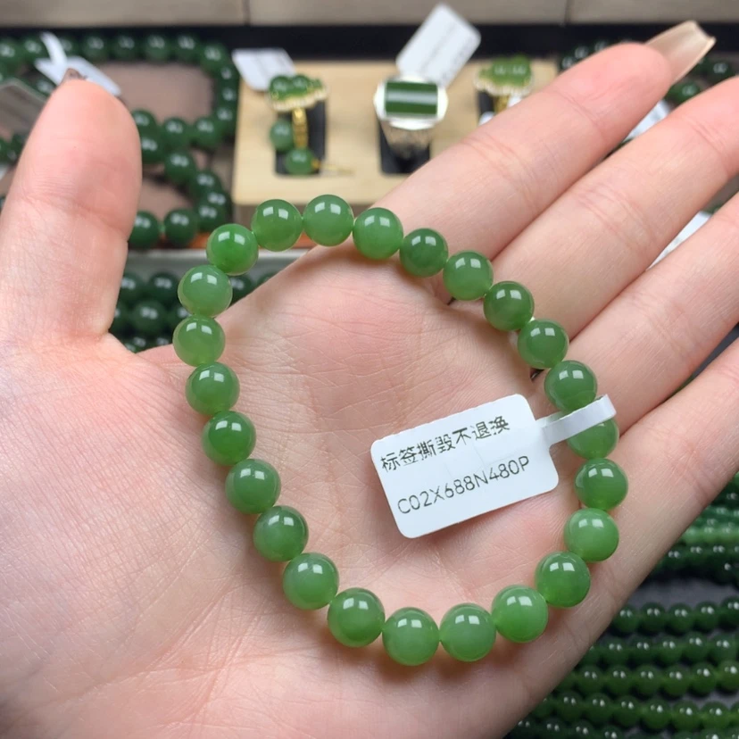 【闪购商品】和田玉（碧玉）手串未镶嵌8m