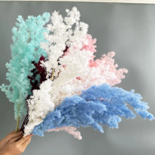 七夕必备永生花蓬莱松花束适合家居装饰的DIY手工花材