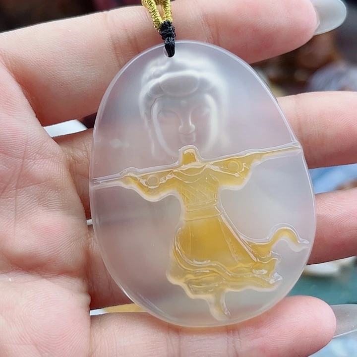 清***峰玛瑙未镶嵌手饰吊坠