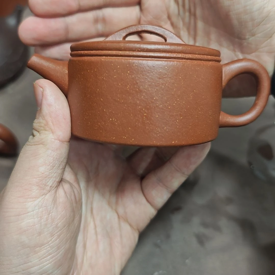 少***游茶壶紫砂红降坡内推汉瓦160cc