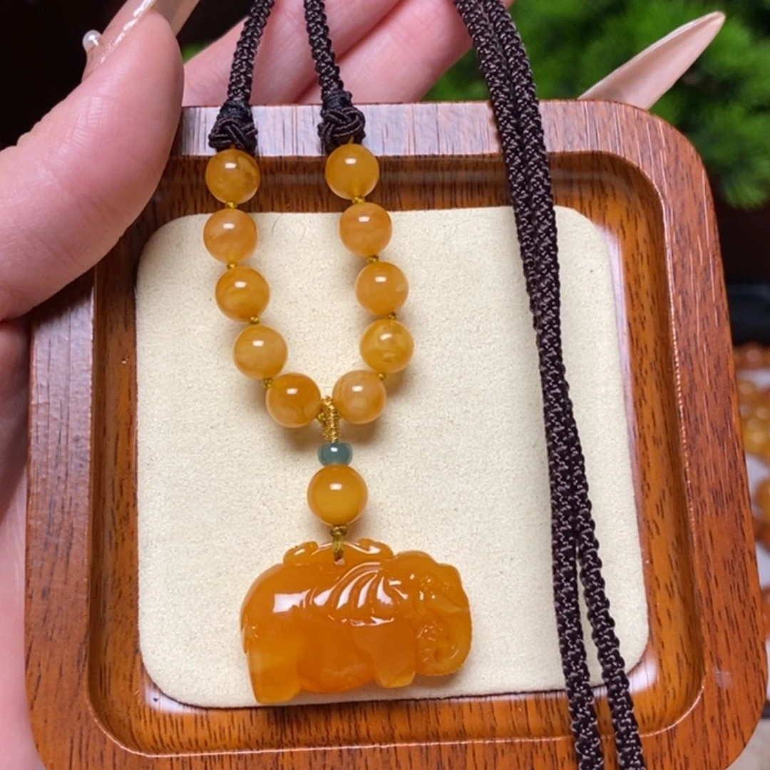 【闪购商品】蜜蜡颈饰未镶嵌项链