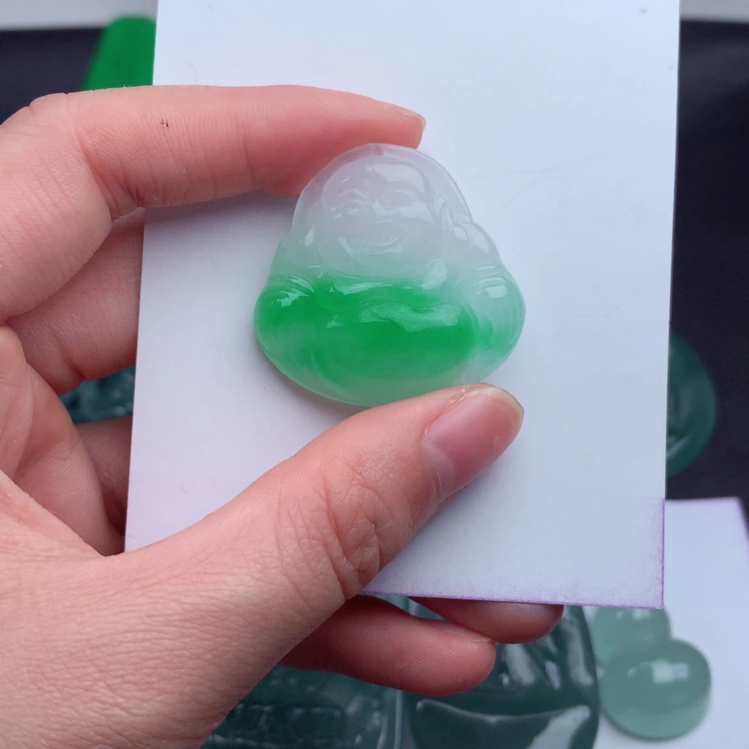 翡翠未镶嵌颈饰多样性发货其一天然a货创意文创挂件