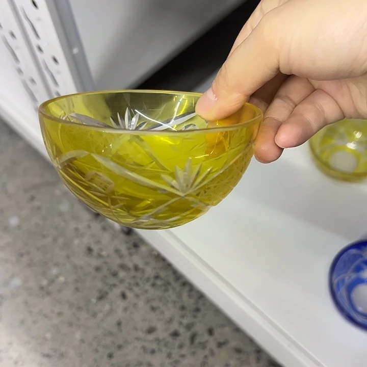 手柄款水晶玻璃微瑕一个