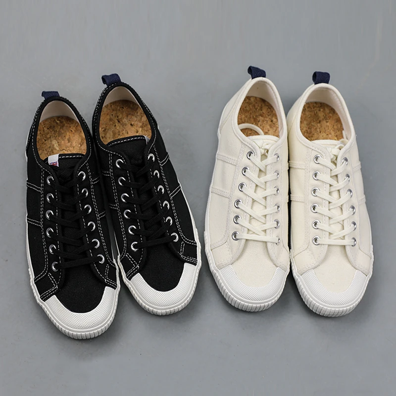 海军上将低帮休闲帆布鞋男女同款简约日系平底百搭春秋透气时尚