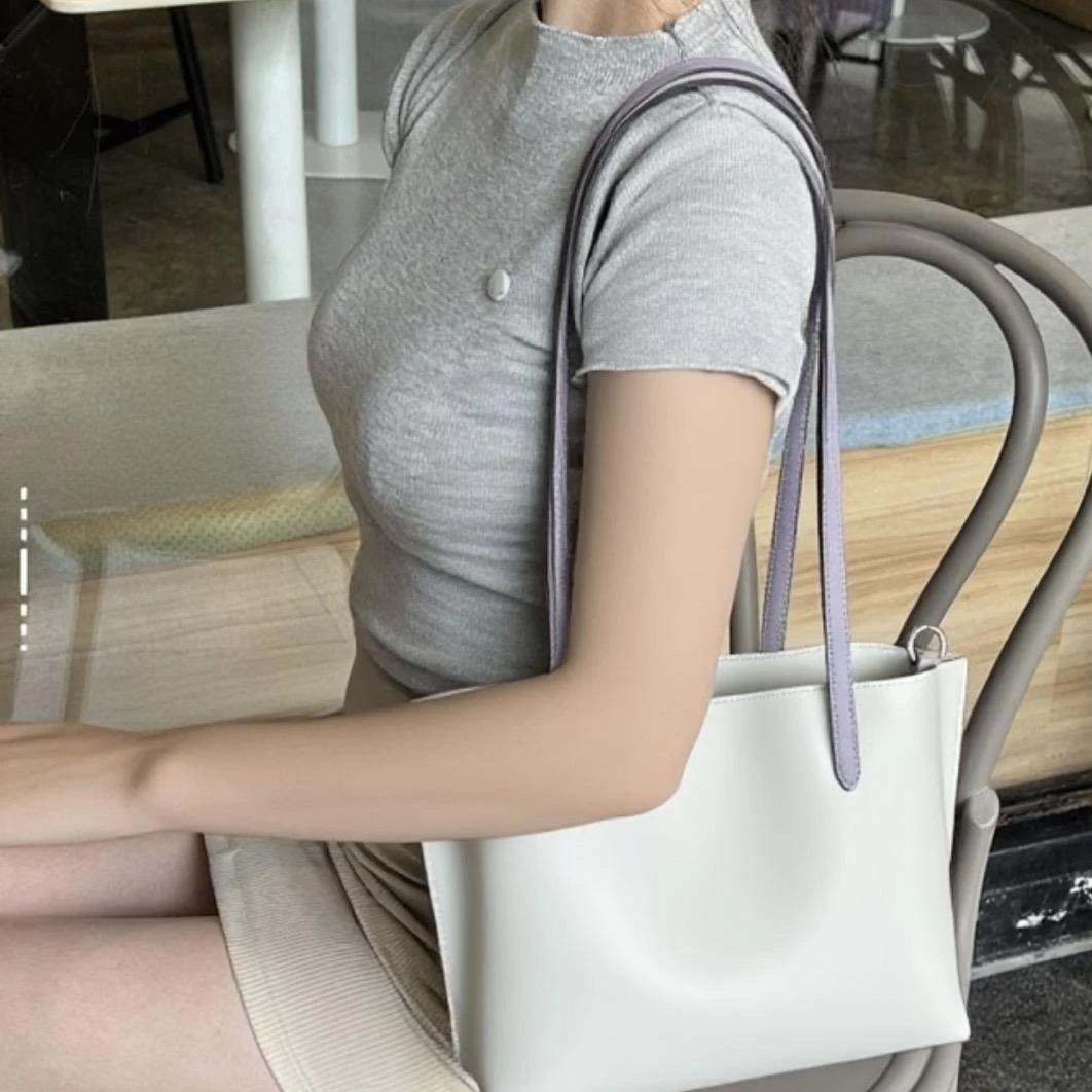 蔻家茉莉25底长双夹层托特包