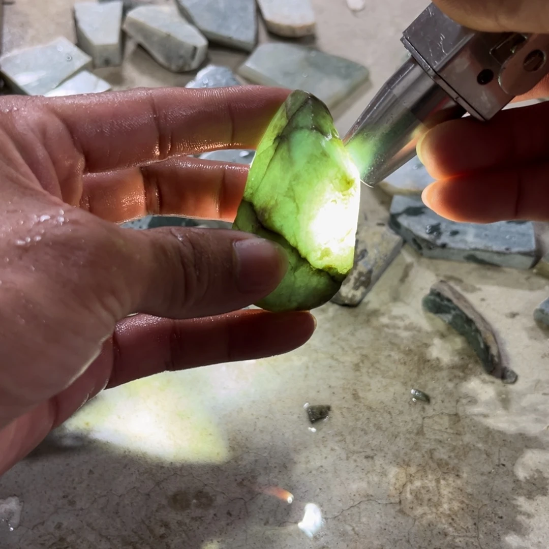 翡翠散珠纯天然缅甸翡翠A货