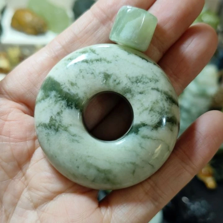 岫玉平安扣未镶嵌