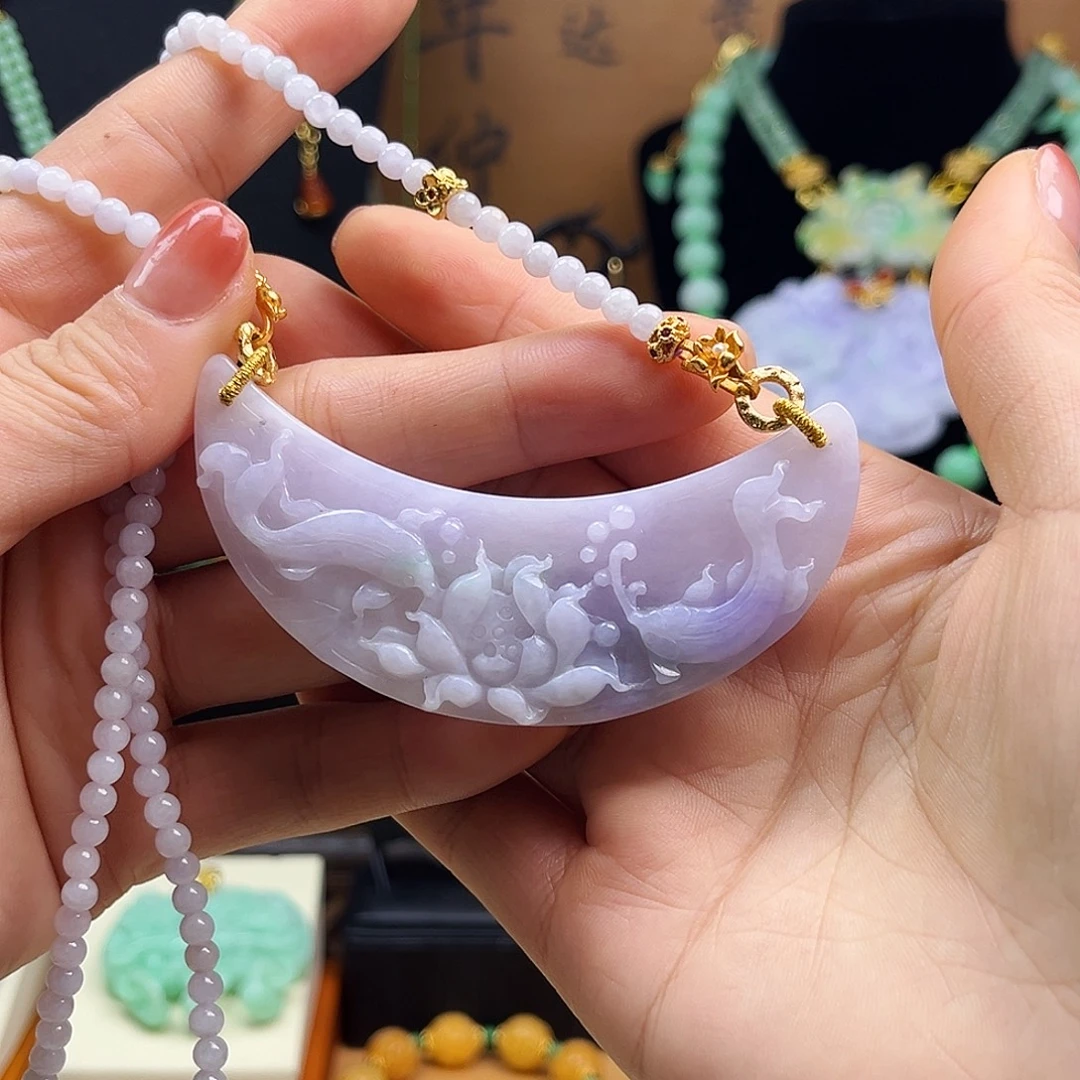 翡翠未镶嵌颈饰天然翡翠