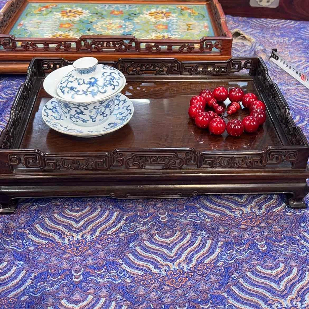【闪购商品】红酸枝木类成套家具茶盘