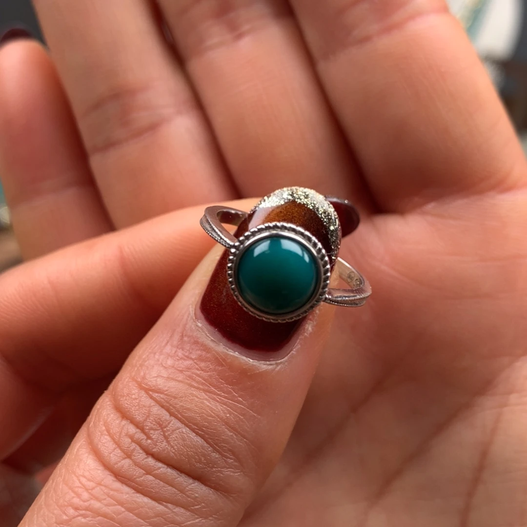 绿松石银S925镶嵌珠宝奇石