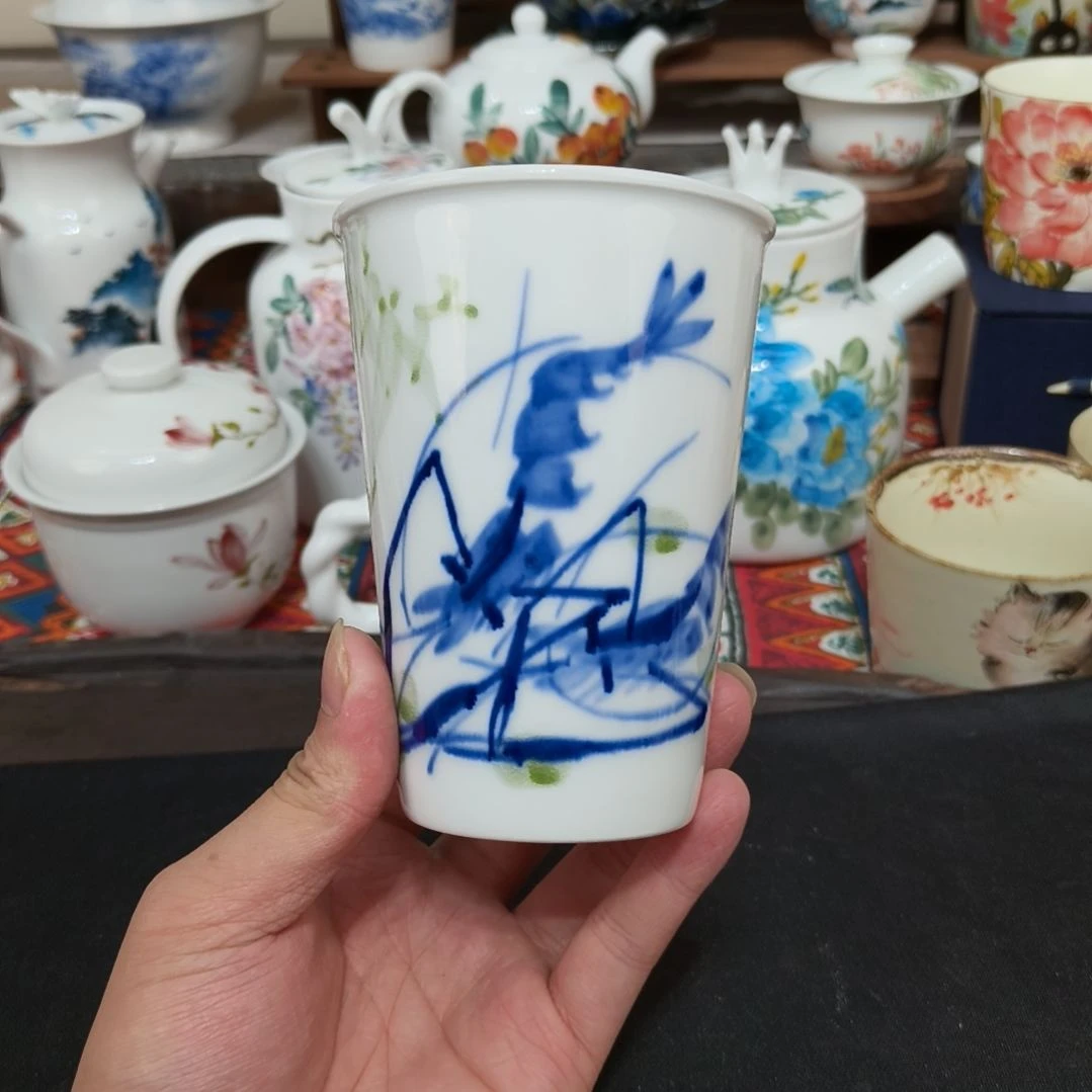 摆件景德镇手工手绘高温瓷器