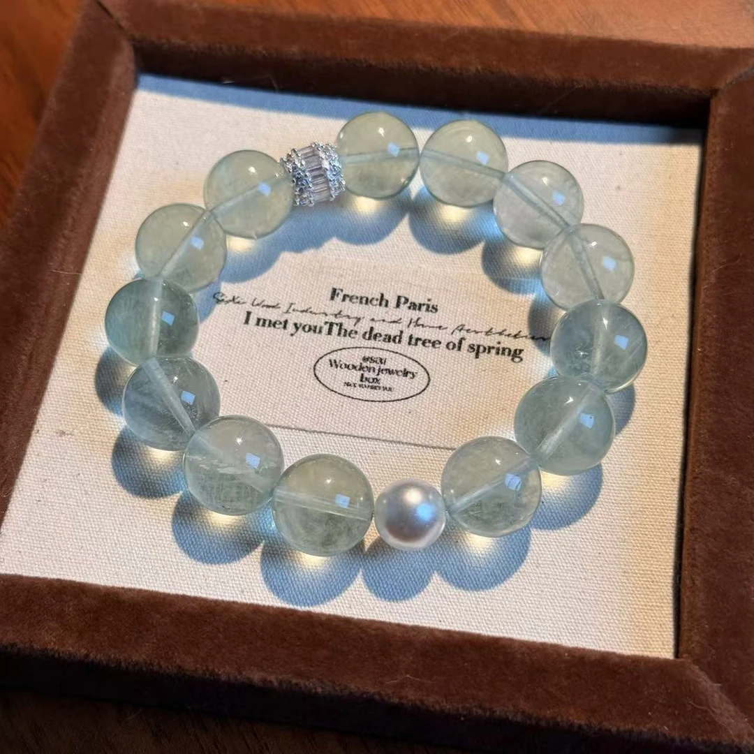 绿萤石手串手链 颜色微差多样性发其一F249