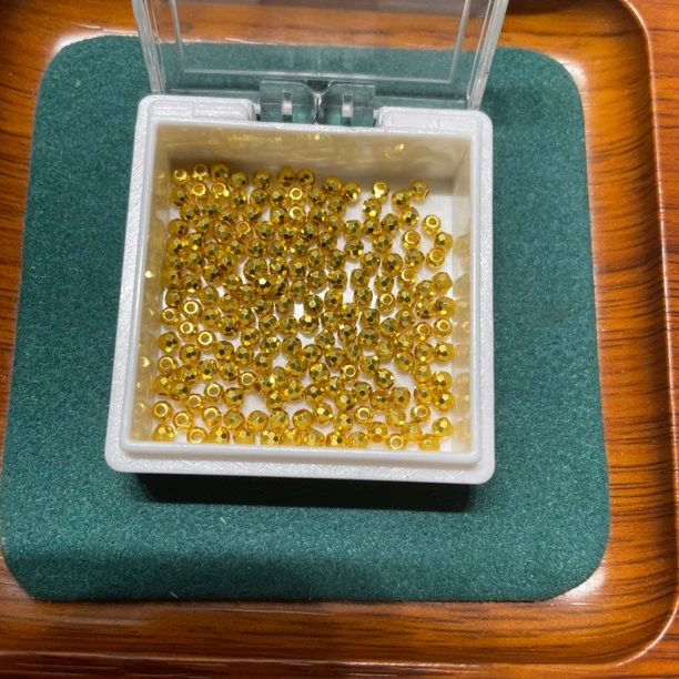 足金999爆闪2.5MM蹦迪珠（此订单六个发）