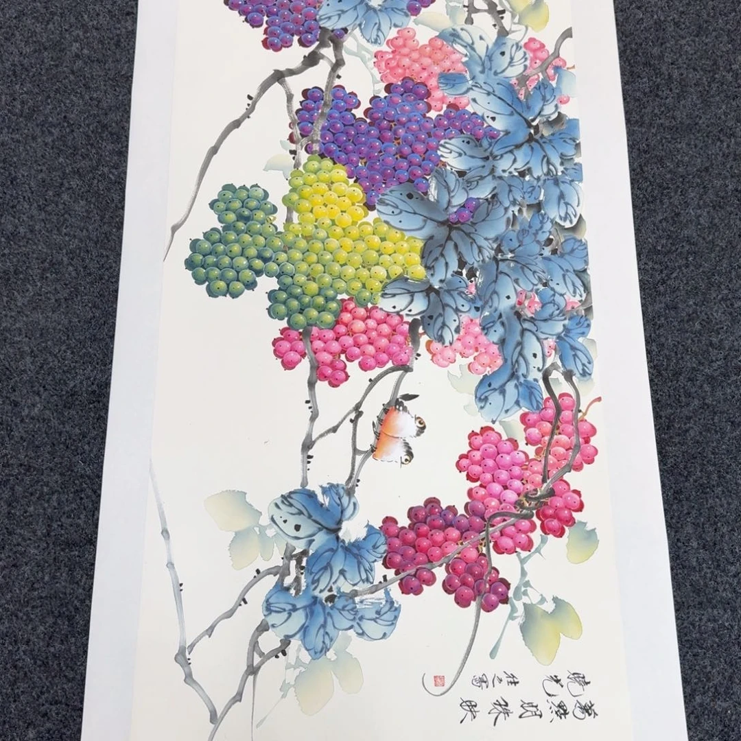 国画国画作品山水花鸟纯手绘