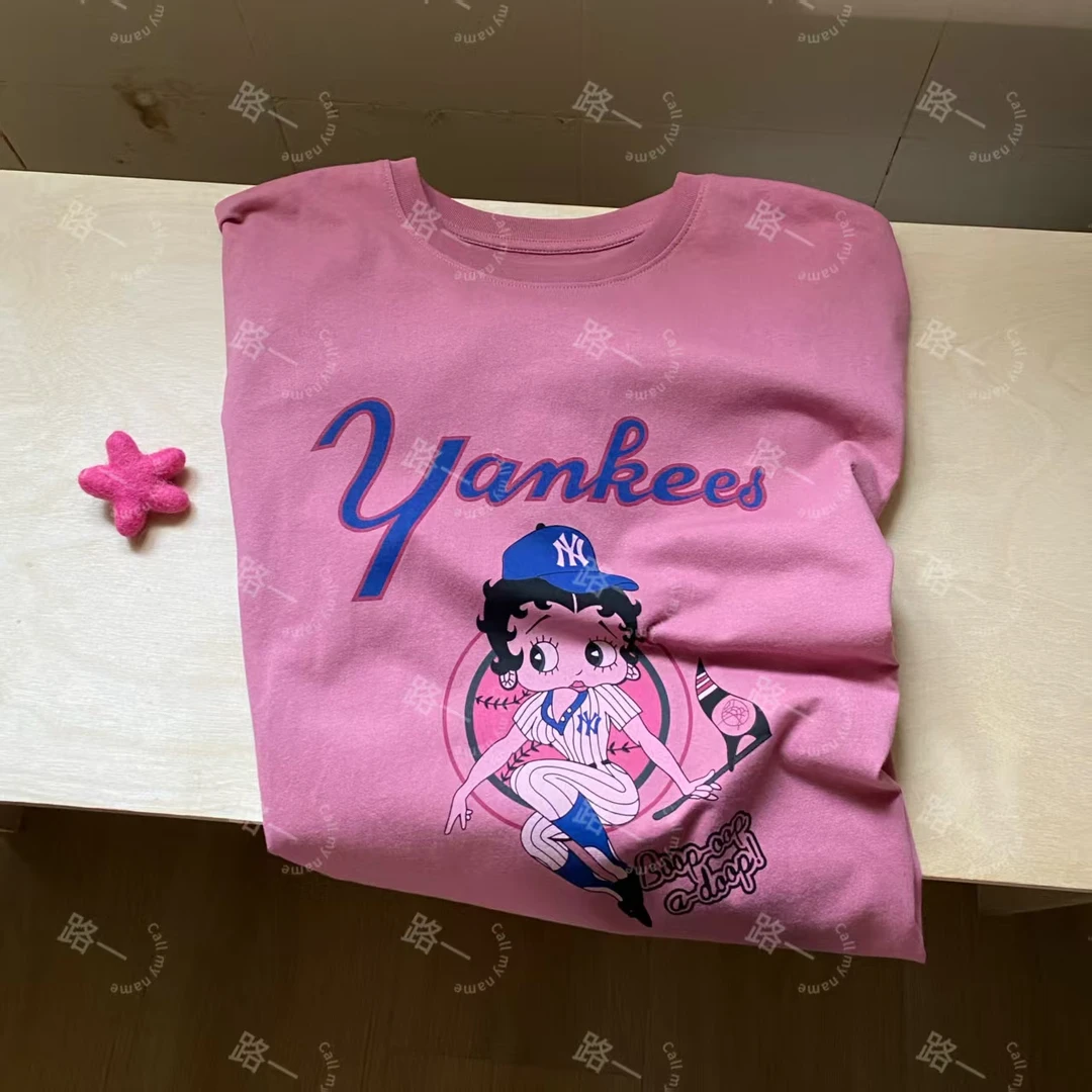 韩国代购.Call my name 贝蒂粉色短袖L25053107