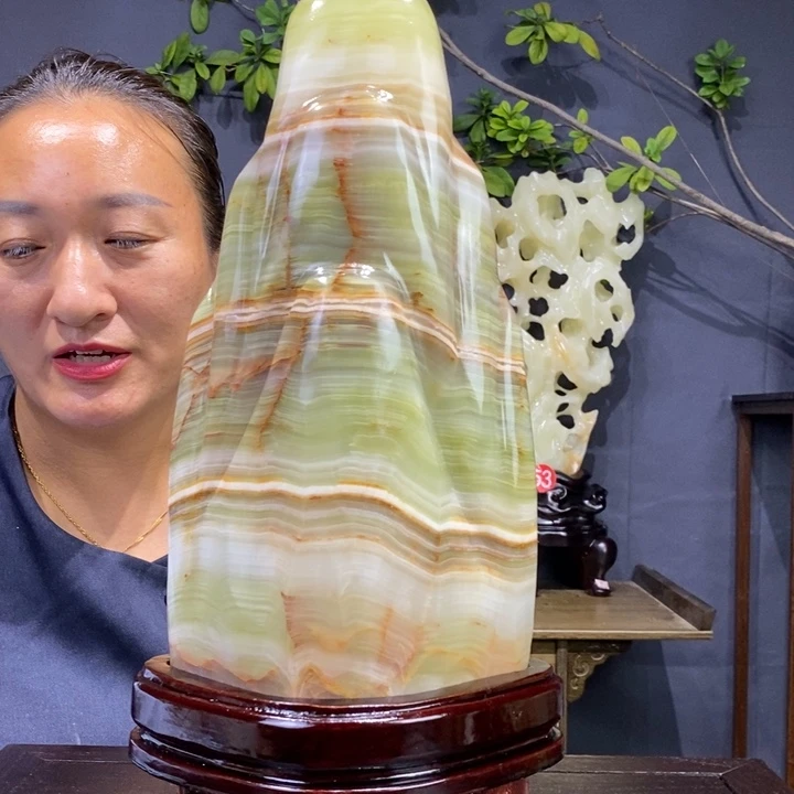 石材伊朗古青石摆件