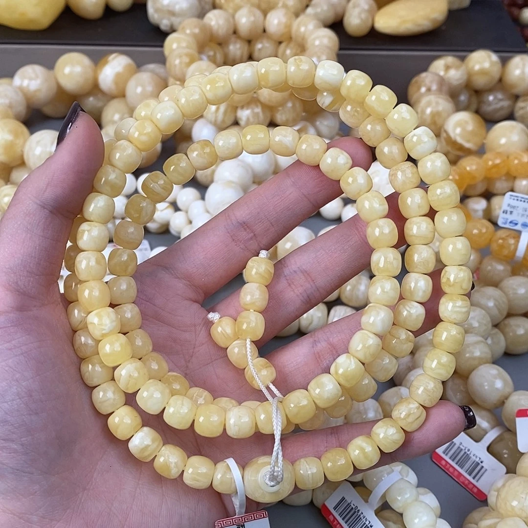 蜜蜡未镶嵌珠宝奇石47.9g8.1mm