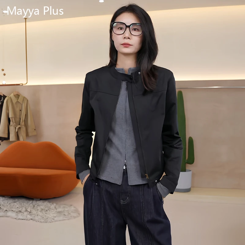 【故事里】Mayya Plus麦芽定制气质显瘦流光风梭织外套32537250