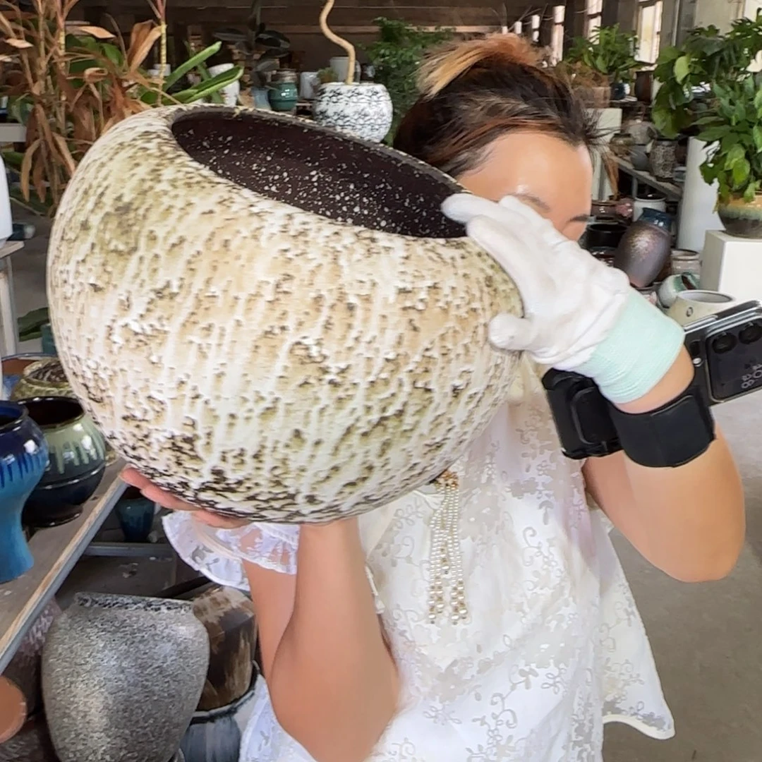 花盆紫砂王嫂花盆1011-615高25口21