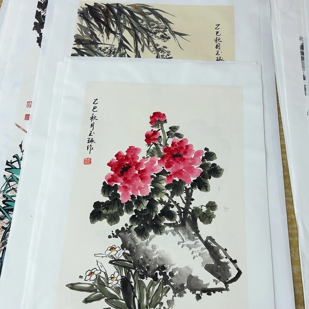 国画小尺幅作品手绘