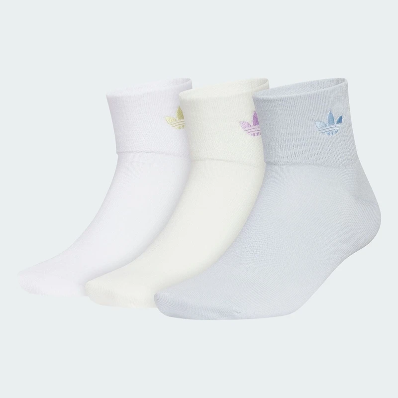 【劲浪体育】阿迪达斯男女款ORI ANK SOCK 3P休闲时尚袜子KC1410